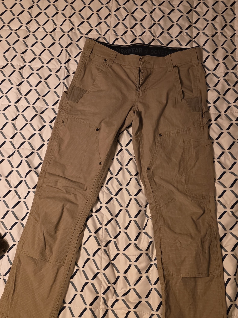 Dovetail Workwear Women's Utility Work Pants Saddle Brown Canvas 6x28